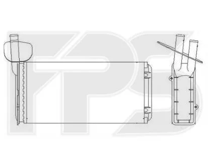 Радіатор пічки FPS FP 74 N173