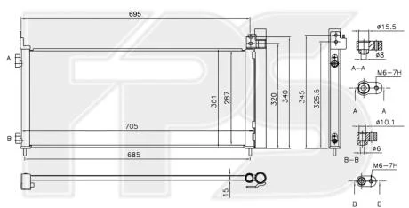 Конденсатор кондиціонера FPS FP 81 K462