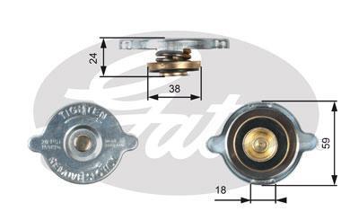 Кришка розширювльного бачка Gates RC125
