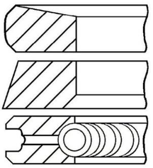 Кільця поршневі OPEL/RENAULT 84.5 (2.5/2/2) M9R740/M9R780 GOETZE 08-422007-00