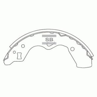 Тормозная колодка задняя AVELLA/RIO-02 (Корея) Hi-Q Hi-Q (SANGSIN) SA067
