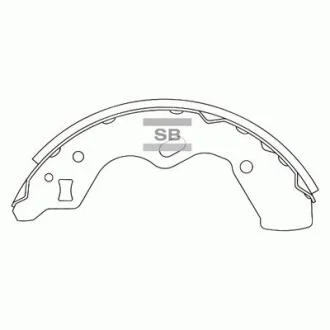 Тормозная колодка задняя AVELLA/RIO-02 (Корея) Hi-Q Hi-Q (SANGSIN) SA067