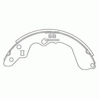 Тормозная колодка задняя CARENS/CLARUS 95-00/SPECTRA (Корея) Hi-Q Hi-Q (SANGSIN) SA079