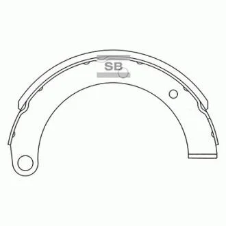 Тормозная колодка ручника HYUNDAI H1/H100 93-03 (к-т 2шт) HI-Q (Корея) Hi-Q (SANGSIN) SA121