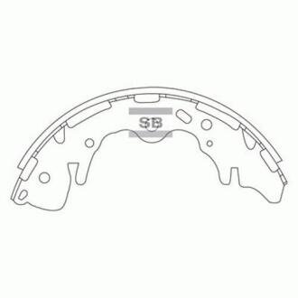 Тормозная колодка задняя H-1 03-07/STAREX 03-07(Корея)Hi-Q Hi-Q (SANGSIN) SA130