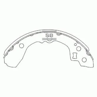 Тормозная колодка задняя RIO 02-05 (Корея) Hi-Q Hi-Q (SANGSIN) SA137