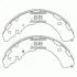 Колодки гальмівні задні барабанні Mitsubishi (SANGSIN) Hi-Q (SANGSIN) SA171 (фото 1)
