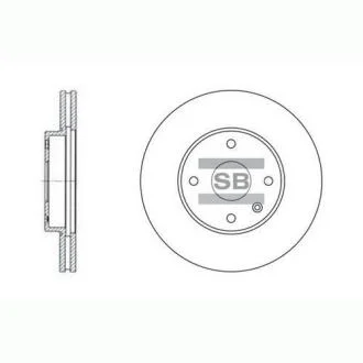 Диск гальмівний Chevrolet Epica передн. (SANGSIN) Hi-Q (SANGSIN) SD3007