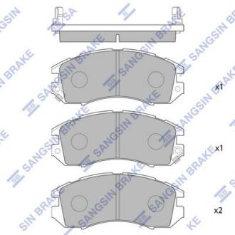 Гальмiвнi колодки кт. Hi-Q (SANGSIN) SP1120