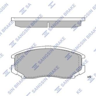 Гальмiвнi колодки кт. Hi-Q (SANGSIN) SP1142A