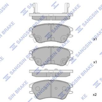 Тормозная колодка передняя ATOS/VISTO (Корея) Hi-Q Hi-Q (SANGSIN) SP1149