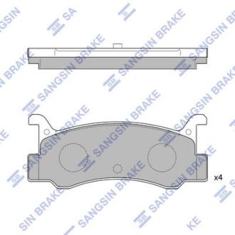 Тормозная колодка задняя MAZDA 323 85-91/626 -92 (Корея) Hi-Q Hi-Q (SANGSIN) SP1215