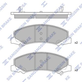 Колодки тормозные передние Cadillac DTS (06-), Chevrolet Impala (06-) Hi-Q (SANGSIN) SP1443