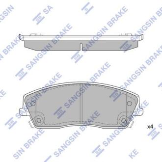Колодки тормозные передние Chrysler 300 (11-), Dodge Charger (11-) Hi-Q (SANGSIN) SP1507