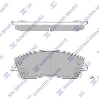 Колодки тормозные передние Chrysler 300 (11-), Dodge Charger (11-) Hi-Q (SANGSIN) SP1507