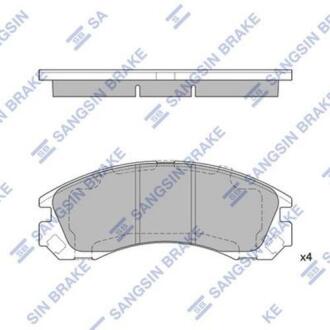 Гальмiвнi колодки кт. Hi-Q (SANGSIN) SP1523