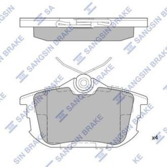 Гальмiвнi колодки кт. Hi-Q (SANGSIN) SP1531