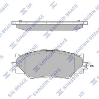 Гальмiвнi колодки кт. Hi-Q (SANGSIN) SP1543