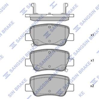 Колодка гальм. диск. TOYOTA AVENSIS/AVENSIS SW 1.6,1.8,2.0,2.0D-4D 09- задн. (SANGSIN) Hi-Q (SANGSIN) SP1578