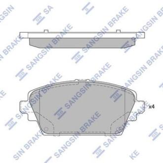 Гальмiвнi колодки кт. Hi-Q (SANGSIN) SP1582