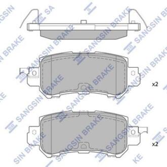 Колодка гальм. диск. MAZDA CX-5 2.0 2011-, 2.2D 2012- задн. (SANGSIN) Hi-Q (SANGSIN) SP1672
