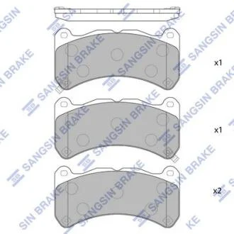 Колодки тормозные передние Lexus IS F (08-) Hi-Q (SANGSIN) SP1775