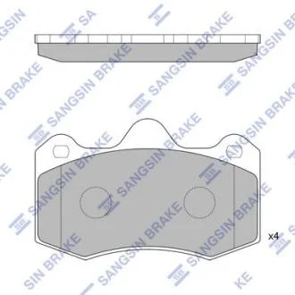 Колодки гальмівні передні Renault Thalia (LB0/1/2), Seat Leon (1M1) (02-) HI-Q Hi-Q (SANGSIN) SP1835