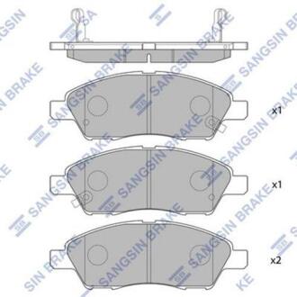 Гальмiвнi колодки кт. Hi-Q (SANGSIN) SP2084
