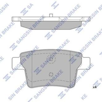Гальмiвнi колодки кт. Hi-Q (SANGSIN) SP2095