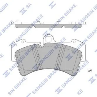 Колодки тормозные передние Audi Q7 (4L) (06-), VW Touareg (7LA,7L6,7L7) (07-), P Hi-Q (SANGSIN) SP2197