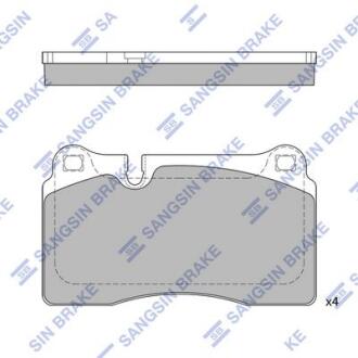 Колодки тормозные передние Audi A3 (11-), VW Touareg (06-) Hi-Q (SANGSIN) SP2231