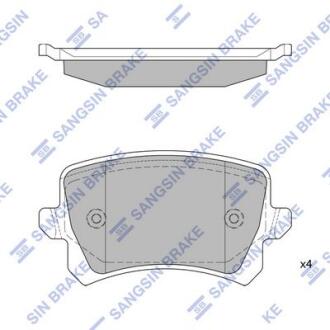Гальмiвнi колодки кт. Hi-Q (SANGSIN) SP2263
