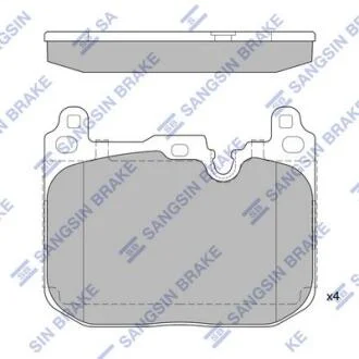 Колодки гальмівні передні Mini Cooper (F55) (14-) HI-Q Hi-Q (SANGSIN) SP2402A