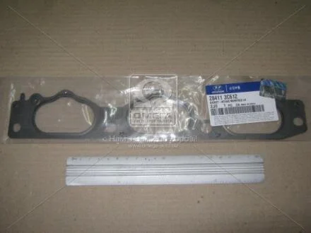 Прокладка колектора впуск ліва Sonata (07-) 3300 CC - LAMBDA (28411-3C612) Mobis Hyundai/Kia/Mobis 284113C612