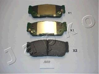 Колодки тормозные задние KIA Sorento (02-)/SsangYong Kyron, Rexton (05-) JAPKO 51S02