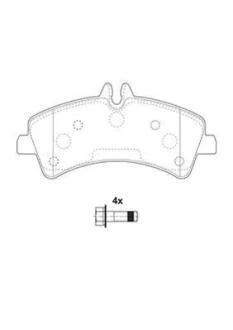 Колодки гальмівні дискові Jurid 2921709560