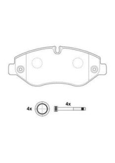 Колодки гальмівні дискові Jurid 2922909560