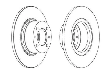 Диск гальмівний ВАЗ 2101 передн. (2 шт.) Jurid 561074J