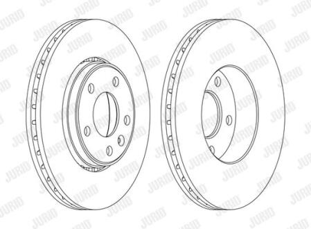 Диск гальмівний Jurid 562241JC-1