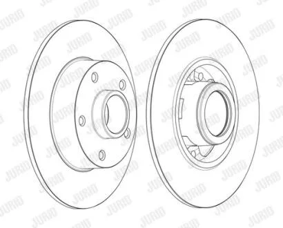 Диск гальмівний Jurid 562371JC-1
