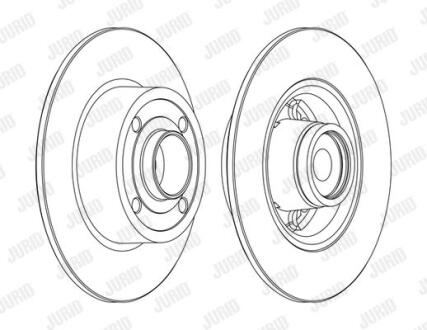 Диск гальмівний Jurid 562376J-1