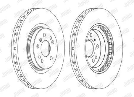 Диск гальмівний Jurid 562403JC-1