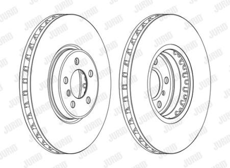 Диск гальмівний Jurid 562522JC-1