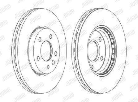 Диск гальмівний Jurid 562631JC-1