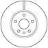 Диск гальмівний CHEVROLET, OPEL (комп. 2шт.) Jurid 562642JC (фото 1)