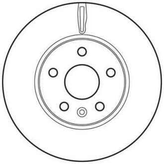Диск гальмівний CHEVROLET, OPEL (комп. 2шт.) Jurid 562642JC