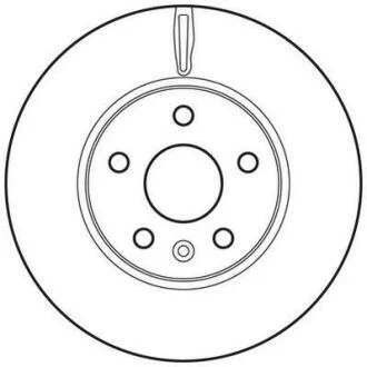 Диск гальмівний CHEVROLET, OPEL (комп. 2шт.) Jurid 562642JC