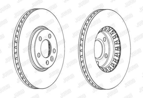 Диск гальмівний Jurid 562739JC-1