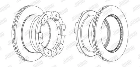 Диск гальмівний Jurid 562805JC-1