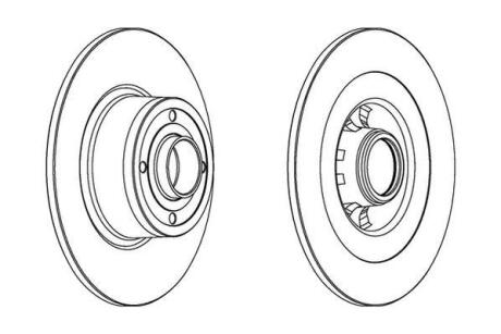 Диск гальмівний Jurid 562935JC-1